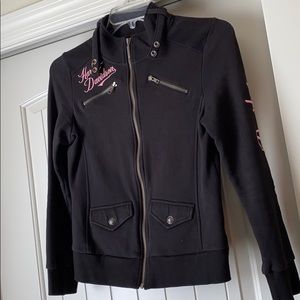 Harley Davidson black zip jacket
